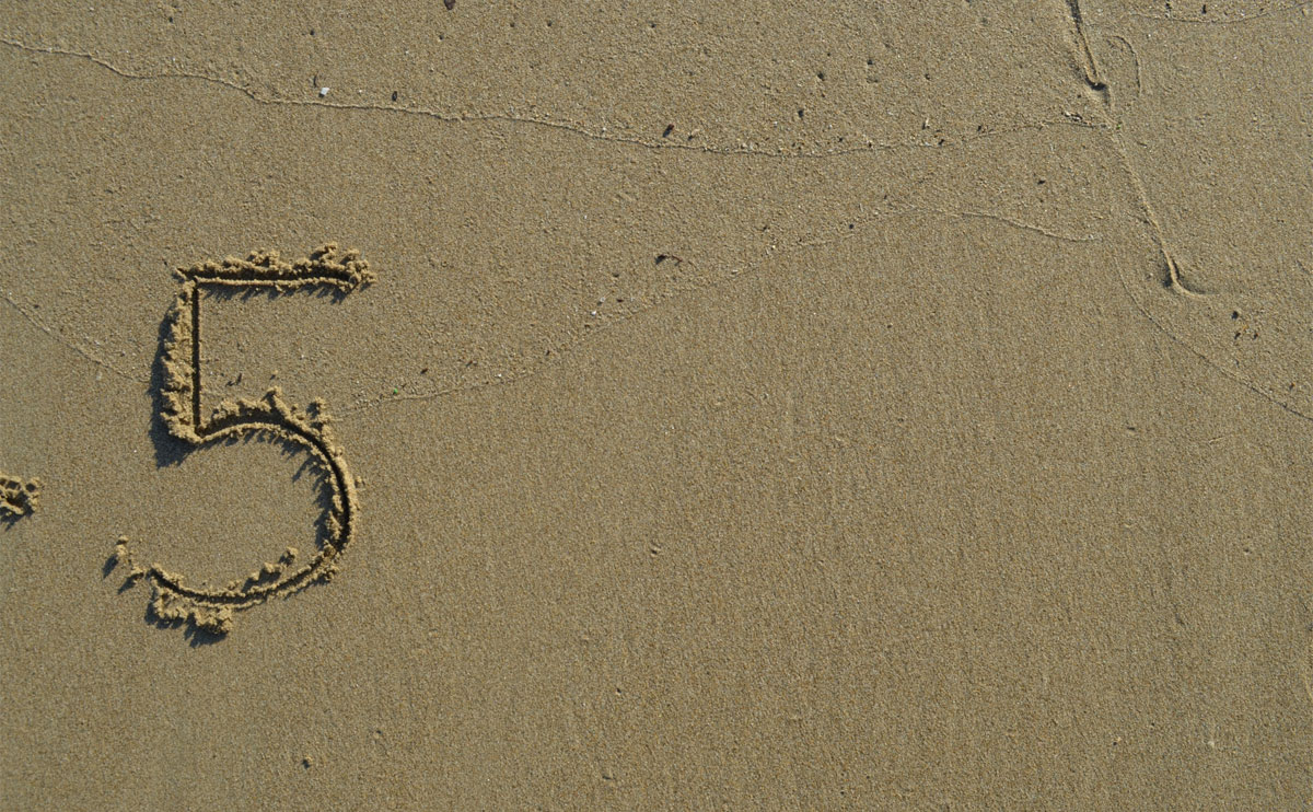 数字の「5」ってどんな数字?次に出る数字は?