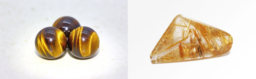 タイガーアイ＆ルチルクオーツ