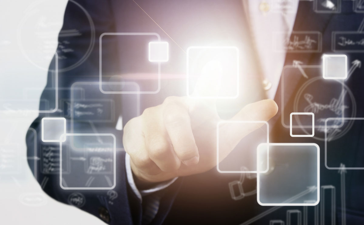 端末のタッチパネル