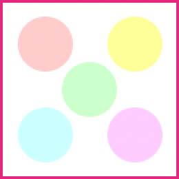 ビンゴ5・マークシート色分け例